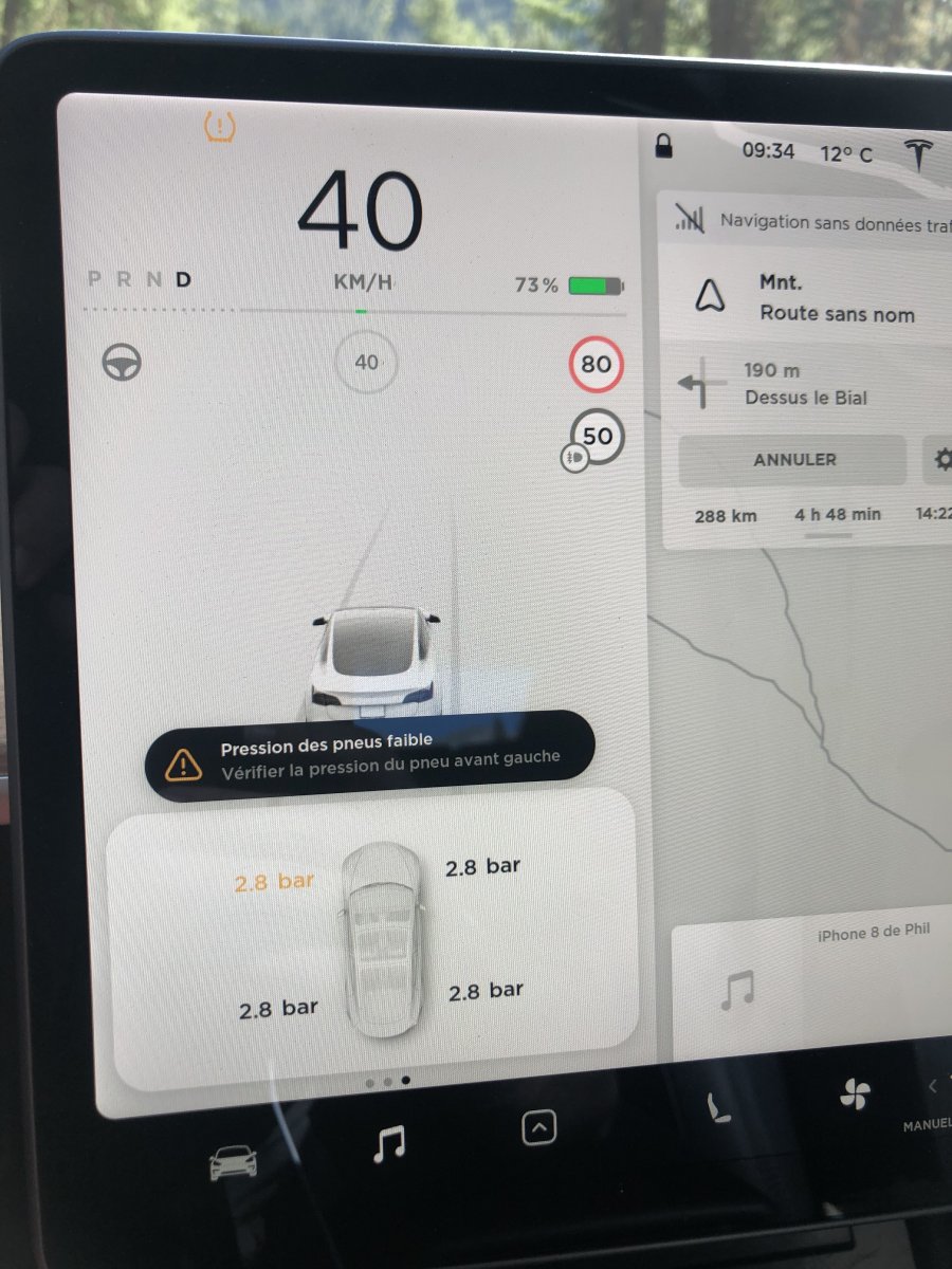 Erreur système surveillance pression pneus (TPMS ko?!) - Tesla Model 3 -  Forum Automobile Propre