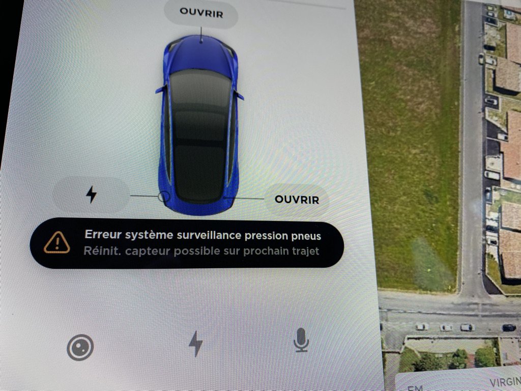 Erreur système surveillance pression pneus (TPMS ko?!) - Tesla Model 3 -  Forum Automobile Propre