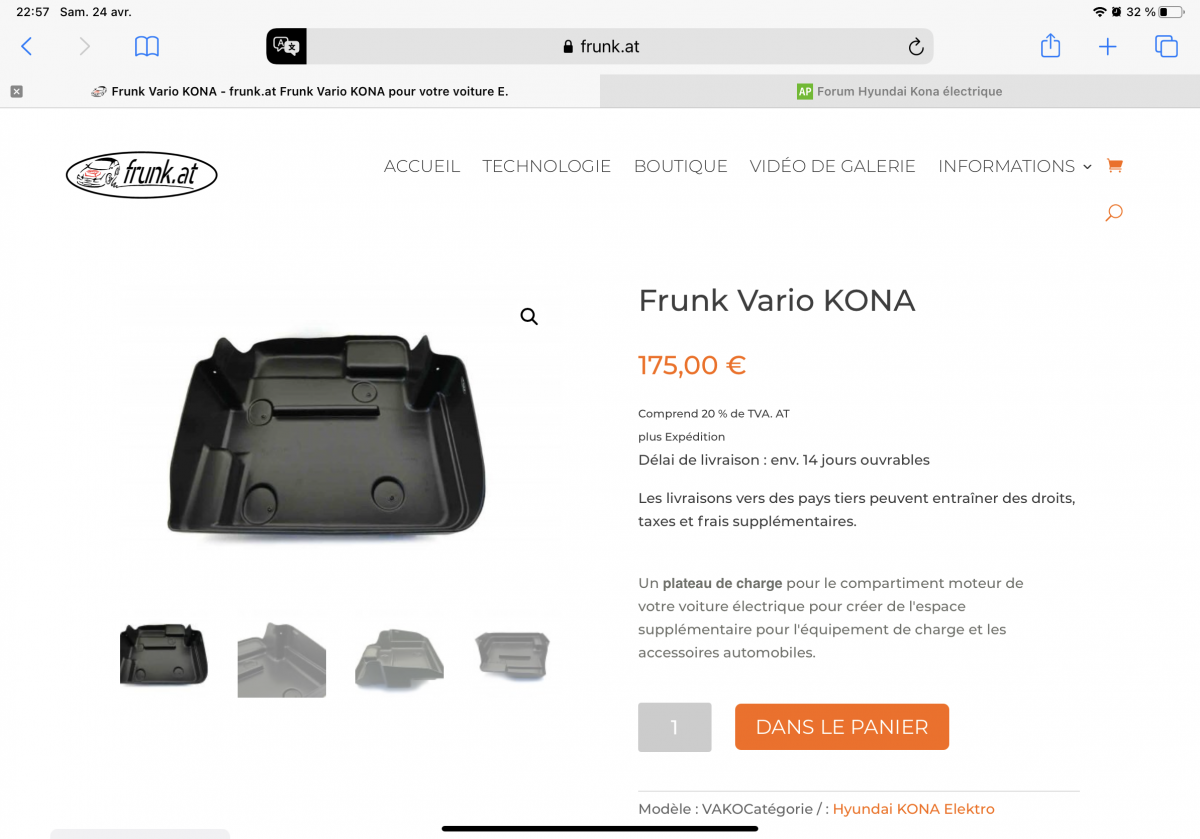 Frunk pour nos kona. - Hyundai Kona électrique - Forum Automobile Propre